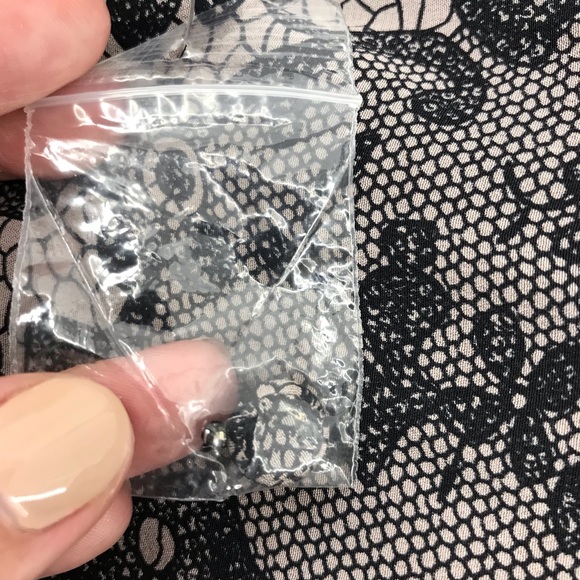 Rebecca Taylor Gray Black Silk Lace Print 100% Silk Long Sleeve Dress - Picture 7 of 10